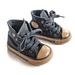 Converse Shoes | Converse Baby Black Canvas High Top Chuck Taylors | Color: Black/Tan | Size: 4bb