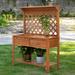 Red Barrel Studio® Wooden Garden Workstation Fir Potting Bench Wood in Brown | 59 H x 47.25 W x 16.5 D in | Wayfair