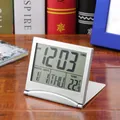 EcStapMini Réveil Numérique LCD Pliable Horloge de Bureau Table Calendrier de oral et