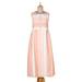 Horizon in Peach,'Hand Crafted Striped Cotton Sundress'