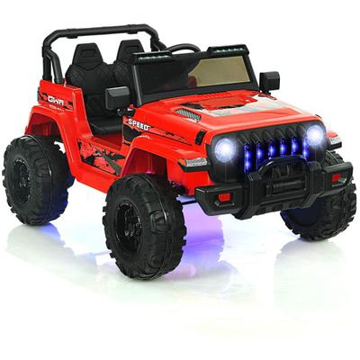 Costway 12V Kids Ride-on Jeep Car with 2.4 G Remote Control-Red