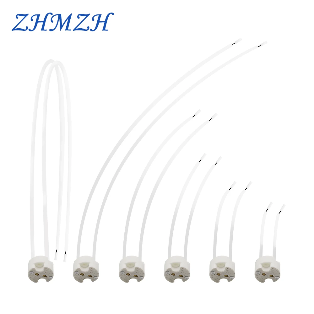GU5.3 support de lampe en céramique douille de lampe lampes Base 10CM 20CM 30CM 50CM pour lampe à LED tasse MR11 MR16 projecteur G5.3 ampoule halogène