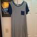 Lularoe Dresses | Lularoe Shift Dress Size Xxs | Color: Blue/Gray | Size: Xxs