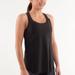 Lululemon Athletica Tops | Lululemon Run A Marathon Singlet In Black. Size L. | Color: Black/Red | Size: L