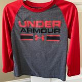 Under Armour Shirts & Tops | Boys Under Armour Tshirt | Color: Gray/Red | Size: 5b