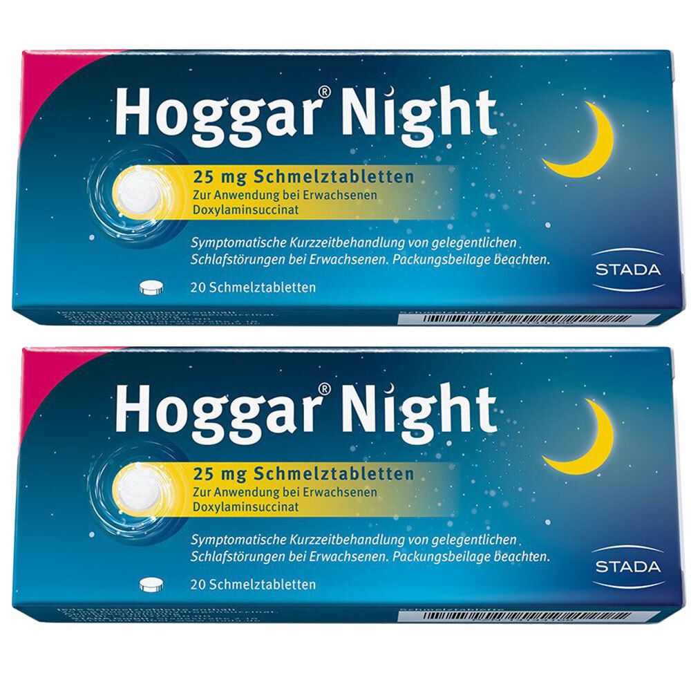 Hoggar Night 25 mg Schmelztabletten Sparset 2x20 St Image