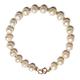 Love Gemstone Jewellery Pearl Bracelet for Women, 9ct Gold Bracelet with Natural White Freshwater Pearl Beads, Gold Beads also compliment this Quality Beaded Bracelet.