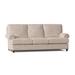 Bradington-Young Carrado 87.5" Genuine Leather Rolled Arm Sofa Genuine Leather in Gray | 38 H x 87.5 W x 41 D in | Wayfair