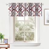 Andover Mills™ Jasso Geometric Tailo 52" W Window Valance Polyester in Red | 14 H x 52 W x 3 D in | Wayfair 76E9DDFCE1734331AAAF623A7EA0DC54