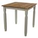 August Grove® Cammack 29.53" Pine Solid Wood Dining Table Wood in Gray/Brown | 29.53 H x 29.53 W x 29.53 D in | Wayfair