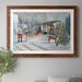 The Holiday Aisle® Santa's Hideaway by J Paul - Picture Frame Painting Print on Paper in Gray/Red | 37.5 H x 27.5 W x 1.5 D in | Wayfair