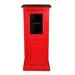 Sunset Trading Cottage Glass Door Storage Cabinet In Distressed Red - Sunset Trading CC-CAB513TLD-RDRW