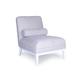Pasargad Home Firenze Collection Upholster Lounge chair With Pillow - Pasargad Home RE-PA003