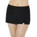 Plus Size Women's Side Slit Swim Skort by Swimsuits For All in Black (Size 16)