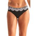 Plus Size Women's Hipster Swim Brief by Swimsuits For All in Black White Lace Print (Size 18)