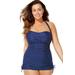 Plus Size Women's Adjustable Sheath One Piece Swimsuit by Swimsuits For All in Navy Mint (Size 6)