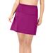 Plus Size Women's High-Waisted Swim Skirt with Built-In Brief by Swim 365 in Fuchsia (Size 24) Swimsuit Bottoms