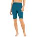 Plus Size Women's Swim Bike Short by Swim 365 in Teal (Size 24) Swimsuit Bottoms