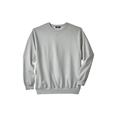 Men's Big & Tall Fleece Crewneck Sweatshirt by KingSize in Grey (Size 3XL)