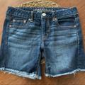 American Eagle Outfitters Shorts | American Eagle Outfitter Midi Cut Off Denim Shorts | Color: Blue | Size: 2