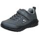 Skechers Jungen Nitro Sprint Karvo Sneaker, Charcoal Textile Black Gray Trim, 33.5 EU