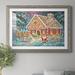 The Holiday Aisle® Santa's Ginger Workshop by J Paul - Picture Frame Painting Print on Paper in Blue/Brown | 31 H x 44 W x 1 D in | Wayfair