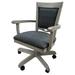 Canora Grey Hofstetter Arm Chair Upholstered/Fabric in Gray/Blue | 37 H x 20 W x 19 D in | Wayfair C00E1C70C59A48188465458FA82E6A33