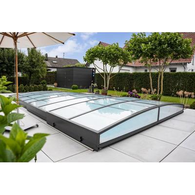 Automatische Poolüberdachung - elektrisch mit Motor SkyCover® Neo 3.5x5.3m - einseitige Schiene Image