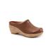 Extra Wide Width Women's Madison Clog by SoftWalk in Saddle (Size 6 WW)
