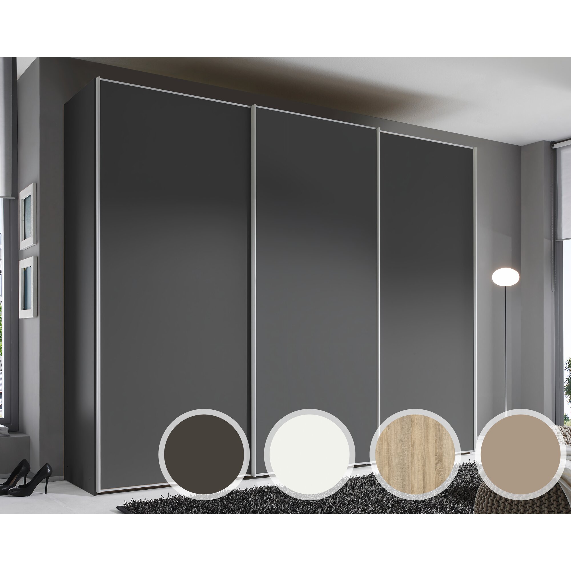 Staud »Sinfonie Plus« Schwebetürenschrank I 280 cm / 240 cm / Dekor vulkan Image