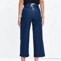 Madewell Jeans | Madewell Wide Leg Crop Dark Wash | Color: Red/Tan | Size: 26