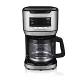 Hamilton Beach® Programmable Front-Fill Coffee Maker 14 Cup Glass Carafe Plastic in Black/Gray | 14.4 H x 8.2 W x 11.2 D in | Wayfair 46390