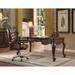 A&J Homes Studio Davidson Executive Desk Set w/ Hutch Wood in Brown | 76 W x 28 D in | Wayfair