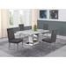 Willa Arlo™ Interiors Mcnamara Dining Set Wood/Upholstered/Metal in Gray | Wayfair F3B200A25D5A48CF9FB7B2D44A198DF7