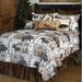 Millwood Pines Loera Cabin Reversible Quilt Set Polyester/Polyfill/Microfiber in Brown/Gray | Twin Quilt + 1 Standard Sham | Wayfair