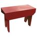 Winston Porter Wyatt Wood Bench Wood in Red/Pink/Brown | 16 H x 48 W x 10.5 D in | Wayfair 70A07F14A0A7491998C5D713E039DBD0