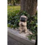 Hi-Line Gift Ltd. Pug Puppy Statue, Wood in Brown | 8.35 H x 4.45 W x 5.12 D in | Wayfair 87703-L