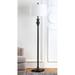 Charlton Home® 61" Ebony Traditional Floor Lamp Metal in Brown/White | 61 H x 15 W x 15 D in | Wayfair CHLH3056 27435707