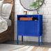 Steelside™ Zander Metal Nightstand Metal in Blue | 24 H x 19 W x 13 D in | Wayfair 50320A2CF70C478BB35FCB9FBFB88CDF