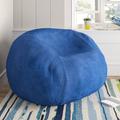 Latitude Run® Large Bean Bag Chair & Lounger Scratch/Tear Resistant/Microfiber/Micro/Microfiber/Micro in Blue | 34 H x 60 W x 60 D in | Wayfair