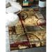 96 x 0.5 in Area Rug - Williston Forge Adetomiwa Cream/Dark Brown/Beige Area Rug Polypropylene | 96 W x 0.5 D in | Wayfair