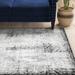 Gray/White 96 x 0.25 in Area Rug - Mistana™ Brandt Abstract Dark Gray Area Rug Polypropylene | 96 W x 0.25 D in | Wayfair MTNA1481 40331003