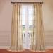 House of Hampton® Hershman Geometric Sheer Rod Pocket Single Curtain Panel Synthetic in Yellow | 120 H in | Wayfair SHCH-EMBOCS3595-120