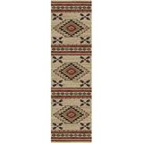 Brown/Red 27 x 0.39 in Area Rug - Loon Peak® Perrault Southwestern Beige/Red Area Rug | 27 W x 0.39 D in | Wayfair DC1DF026F6A74F9FAB16F2D327FEF7A3