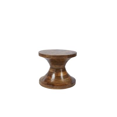 SIT Möbel Hocker Tom Tailor | konkave Form | Mangoholz | antikbraun | B 40 x T 40 x H 33 cm | 12851-01 | Serie TOM TAILO