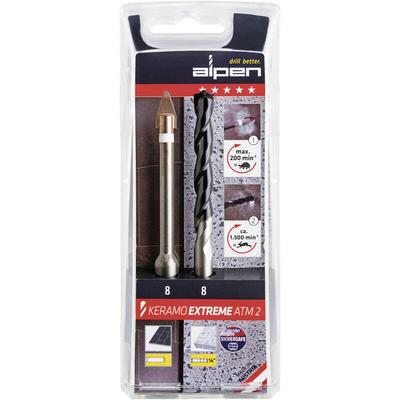 Keramo extreme ATM2 300062100 Glas- und Fliesenbohrer-Set 2teilig 6 mm 1/4' (6.3 mm), Zylinde Image