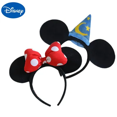 Bandeaux de tête avec oreilles de Mickey et Minnie Mouse pour filles coiffe en cerceau de