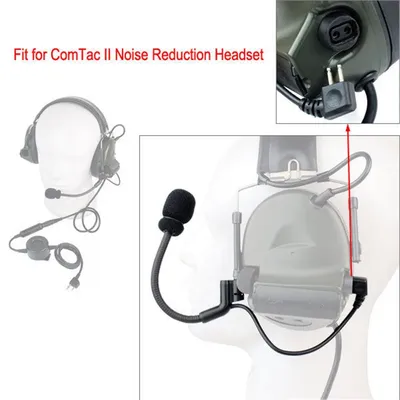 DulCOMTAC-Microphone à réduction de bruit pour casque de prise de vue accessoire de remplacement