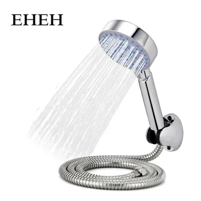 EHEH – pommeau de douche 5 Modes salle de bain plaque chromée douchette à main avec tuyau et