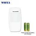 Wofea détecteur de mouvement infrarouge PIR sans fil 1527 Type 3V alimentation pour alarme de